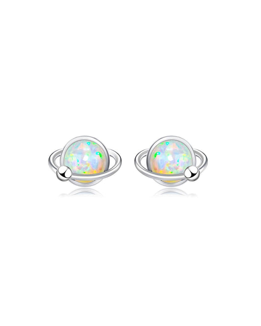 silver stud earrings for women/ Molenia