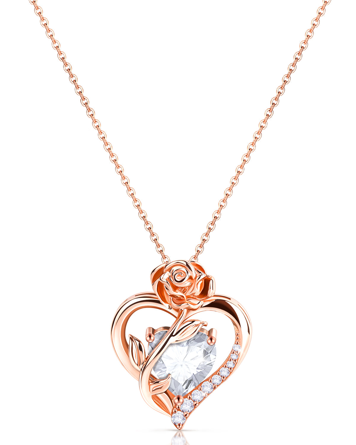 Rose Gold Birthstone Necklace - Molenia Jewelry