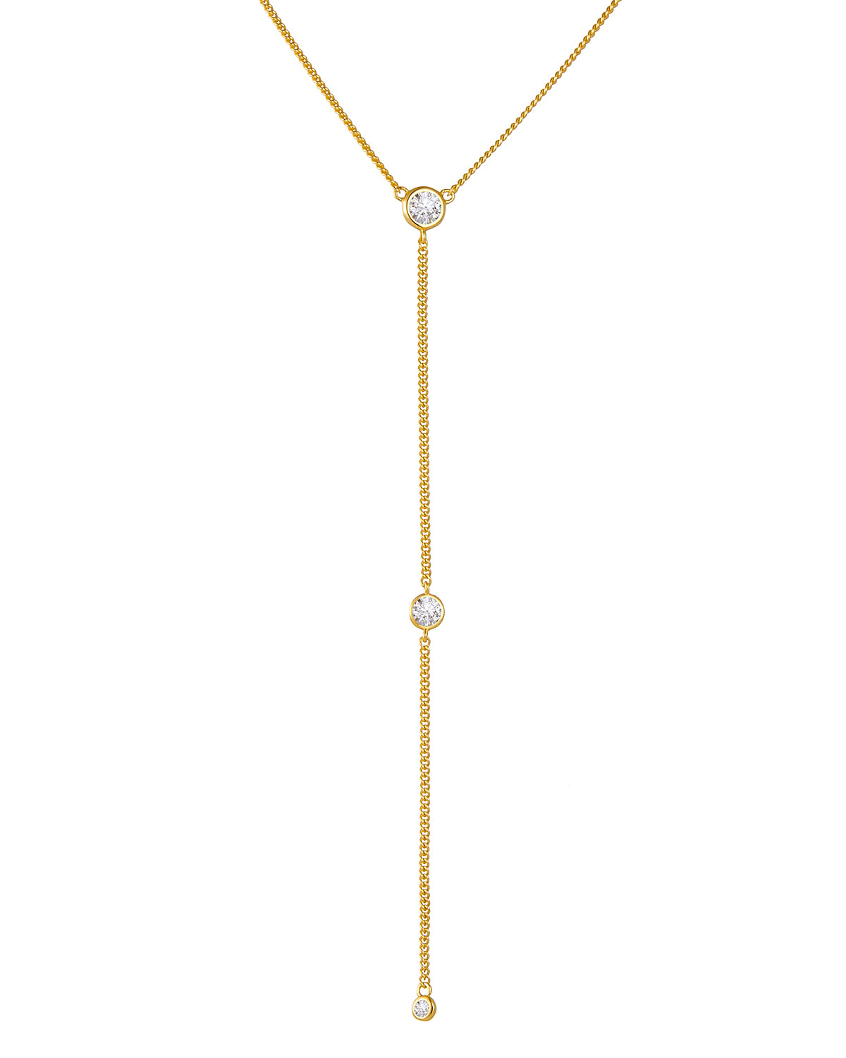 Y Chain Lariat Necklace - Molenia Jewelry