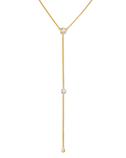 Y Chain Lariat Necklace - Molenia Jewelry