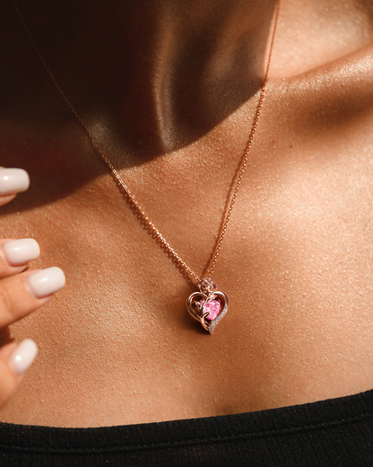 Rose Gold Birthstone Necklace - Molenia Jewelry