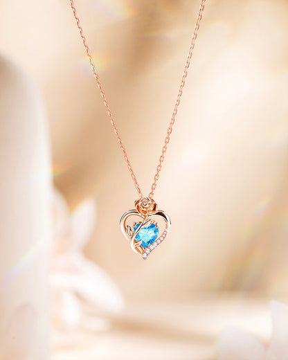 Rose Gold Birthstone Necklace - Molenia Jewelry